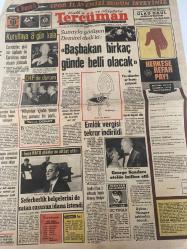 TERCÜMAN GAZETESİ - DOĞUM GÜNÜ HEDİYESİ (TURKISH NEWSPAPPER) - 27 NİSAN 1972 - SADECE TEK YAPRAKTIR -Süleyman Demirel-Bülent Ecevit-Yavuz Donat-George Sanders-Nahit İmre-Kenan Akın-Rauf Tamer-Ali Rıza Alp-Ord. Prof. Sadi Irmak-Züleyha Münif-Suna SAN-Şenay Kardeşler-Metin ile Vedia Çetin ile Umran Evlendiler-Kurultaya 8 gün kala-CHP’de durum-Sunay’la görüşen Demirel dedi ki Başbakan birkaç günde belli olacak-Emlâk vergisi tekrar indirildi-Ege’de deprem oldu-George Sanders otelde intihar etti-İmre NATO planlarını altüst etti-Seferberlik belgelerini de satan casusun idamı istendi-Üniversiteler Kanun Tasarısı-Rus dostlarından hiç beklemediği bir ültimatom aldı-Dışardan ve İçerden-Ulaşım ve Haberleşme-Yıldızınız Ne Diyor-3 sual 3 cevap-Ankara Erkek Teknik Yüksek Öğretmen Okulu Müdürlüğünden-Yapı ve Kredi Bankası Kültür ve Sanat Hizmetleri Serisinden 89 sergi-Tombaklar Gümüşler Zarflar ve Fincanlar-Beton Vibratörleri-Operatör Doktor Mehmet Kandeğer-Acele Servis-Herkese Refah Payı-Sözün Kısas