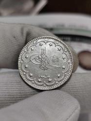 Sultan Reşat 1327/7 Gümüş 5 Kuruş Çil