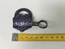 NADİR ANTİKA OSMANLI DÖNEMİ EL İŞÇİLİĞİ KALİGRAFİK DEMİR ASMA KİLİT