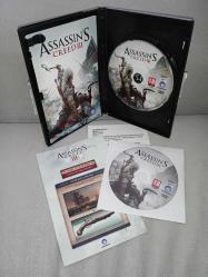 Pc oyun Assassins Assassin's creed 3 special edition. Orijinal. Kitapçık mevcut. 2 disk. Diskler 10 üzerinden 9.5 iyi durumda koleksiyonluk