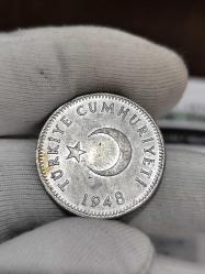 1948 Yılı Gümüş 1 Lira Çil