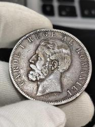 Romanya 1984 Yılı Gümüş 5 Lei  Nadir