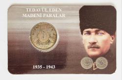 Türkiye Cumhuriyeti 1943 5 Kuruş..
