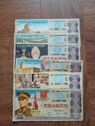 1986-1987 yıllarına ait küçük ebat Milli piyango