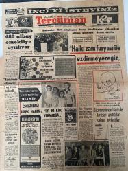 TERCÜMAN GAZETESİ - DOĞUM GÜNÜ HEDİYESİ (TURKISH NEWSPAPPER) - 22 AĞUSTOS 1970 - SADECE TEK YAPRAKTIR -Mehmet Turgut-Rıdvan Uysal-Suna San-Rauf Tamer-Ziya Özben-Züleyha Münif-D Wright-R Crane-Mesut Erez-Nahit Menteşe-Kenan Evren-Dilek Hanım-480 albay emekliye ayrılıyor-Halkı zam furyası ile ezdirmeyeceğiz-Türkiye’de Kolera 3 ay evvel önlendi-Tercümanın yeni talihlisi 103 Kilo-Eskişehirli Dilek Hanım İyi ki kilo vermedim-Devalüasyon-TÖS ve İLKSEN Birleşemezdi-Kolera durur mu-Yıldızınız ne diyor-3 sual 3 cevap-Kolera ve cezaevi-Dış Politika Alman Rus Antlaşmasının Sağ ve Sol Tepkileri-Bakırköy Bahçelievlerde-Gün Işığında-Eğitim ve Kültür-Sözün Kısası-Sıkıyönetimde hâkimle tartışan avukatlar salonu terkettiler-DİSK Genel Başkanı ile 24 arkadaşının duruşması başladı-Paşabahçe mamullerine yüzde 14 zam-Komando baskınını önlemek için Ankara Hukuk’a giden polis silah ve yasaklanmış solcu yayınlar buldu-Tunç Taleplerimiz aynen kabul olmazsa 80 bin işçi Salı günü greve gidecek dedi-Latum’da bakı