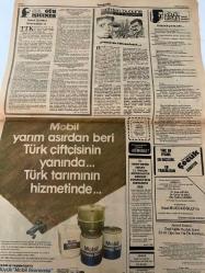 TERCÜMAN GAZETESİ - DOĞUM GÜNÜ HEDİYESİ (TURKISH NEWSPAPPER) - 5 NİSAN 1983 - SADECE TEK YAPRAKTIR - Rauf Tamer-Ahmet Kabaklı-İlhan Bardakçı-Berat Akerman-Duran Fidan-Abdullah Tırtıl-11 ülkede Ermeni canilerin dosyası kapatıldı-10 yıllık terörün acı ve ibret verici bilançosu-Türk ekonomisi müsbet bir yolda-Bizim Radyo Barış Derneği davası için talimat veriyor-Kastelli alacaklılarına ödemelere başlanıyor-Poz verip fotoğraf çektiriyorlar-Adanada kedi ve köpeklere kimlik kartı veriliyor-Bir NATO heyeti demokrasiye dönüş çalışmalarını incelemek için Ankaraya geldi-Elektronik beyin imtihan kağıtlarını okuyacak-Sultanahmet yeniden düzenlenecek-Tarihten bugüne-Tehlike çanları-Suç sayılan-Mobil yarım asırdan beri Türk çiftçisinin yanında Türk tarımının hizmetinde】