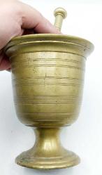 Osmanlı Dönemi Pirinç Havan, Orijinâl El'i ile..14 cm.