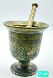 Osmanlı Dönemi Pirinç Havan, Orijinâl El'i ile..13 cm.