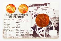 1971 Saban Kılıçtan Üstündür Hatıra 10 Kuruş..