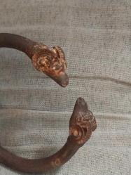 Koç Boynuzlu Pirinç Bileklik. Ürün Replikadır..8 cm.