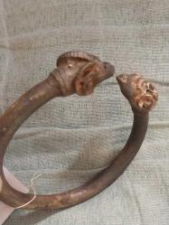 Koç Boynuzlu Pirinç Bileklik. Ürün Replikadır..8 cm.