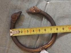 Koç Boynuzlu Pirinç Bileklik. Ürün Replikadır..8 cm.