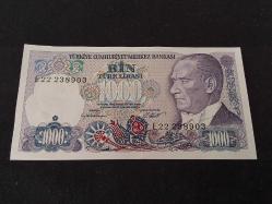 7. EMİSYON 1000 TÜRK LİRASI ÇİL