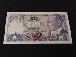 7. EMİSYON 1000 TÜRK LİRASI ÇİL