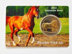 2014 ((Byerley Türk Atı)) Hayvanlar Serisi Darphane Hatıra Parası..