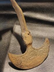 Osmanlı Dönemi Teber. 11 x 19 cm.