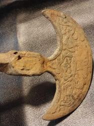 Osmanlı Dönemi Teber. 11 x 19 cm.