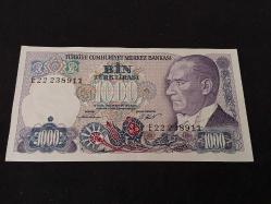 7. EMİSYON 1000 TÜRK LİRASI ÇİL