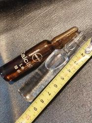 Eczacılık,  İlaç Ampulleri,  Koleksiyonluk,  dekorluk..büyük boy..8,5 cm.