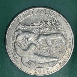 AMERİKA  2017 D    25 CENT  ÇEYREK DOLAR  HATIRA  Güzel Amerika Çeyrekleri - Heykel Höyükleri