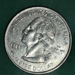 AMERİKA  2000 D    25 CENT  ÇEYREK DOLAR     HATIRA  50 Eyalet Çeyreklikleri - Massachusetts