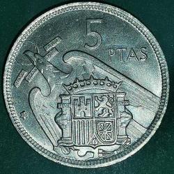 İSPANYA  1957   5  PESETA