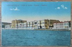 Osmanlı Dönemi İtalya Baskısı Dolmabahçe Sarayı Denizden Görünüm Kartpostal