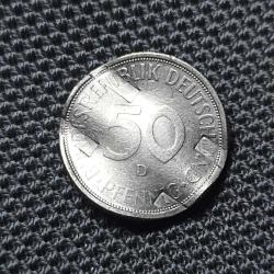 Almanya 50 Pfennig 1971 D İptalli