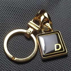 D Harfi Altın Kaplama Anahtarlık