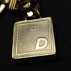 D Harfi Altın Kaplama Anahtarlık