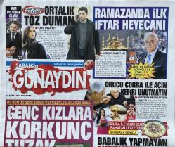 19 Şubat 2026 SABAHLA GÜNAYDIN GAZETESİ Doğum Günü Gazetesi (19.02.2026) Doğumgünü Hediyesi | Sıradışı Hediye | Özel Gün Hediyeleri | GAZETE ARŞİVİ | ATV'nin Sevilen Dizisi ABİ | RAMAZAN'DA İLK İFTAR HEYECANI | İdilika İle Şehir Şehir Ramazan Lezzetleri | BABALIK YAPMAYAN AKPINAR'A 6 MİLYON CEZA | 81 Sanatçıdan Mektuplu Ültimatom : UKRAYNA HASSASİYETİNİ GAZZE'YE DE GÖSTERİN | Türk Dizilerine Dev Destek