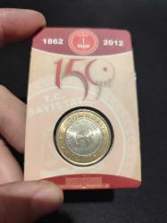 Sayıştayın 150. Yılı Hatıra 1 lira Çil