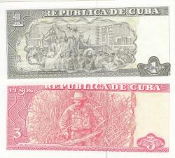 KÜBA 1 VE 3 PESOS / ÇİL KONDİSYON