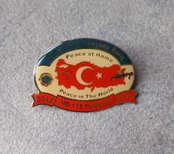 TÜRKİYE LİONS KULÜBÜ ROZETİ KONDİSYON YÜKSEK KOLEKSİYONLUK NADİR