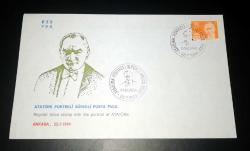 1984 Atatürk Portreli Sürekli Posta Pulu İlk gün damgalı zarf Türkiye