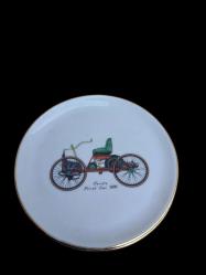 vintage damgalı çay tabakları seti