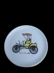 vintage damgalı çay tabakları seti