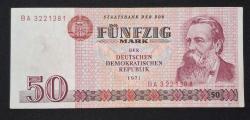Doğu Almanya 50 Mark 1971 ÇÇT KAĞIT PARA