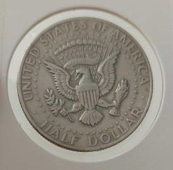 1972 ABD AMERİKA YARIM HALF DOLLAR ORİJİNAL GÜMÜŞ MADENİ PARASI KENNEDY FİGÜRLÜ ÇİLALTI CCC3E1 ÇOK NADİR