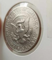 1972 ABD AMERİKA YARIM HALF DOLLAR ORİJİNAL GÜMÜŞ MADENİ PARASI KENNEDY FİGÜRLÜ ÇİLALTI CCC3E1 ÇOK NADİR