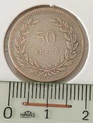 1947 GÜMÜŞ 50 KURUŞ ORİJİNAL ÇOK ÇOK TEMİZ 3T2YY1 NADİRDİR