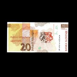 SLOVENYA (1992) - 20 Tolarjev (ÇİL 10/10)