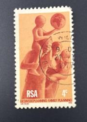 Güney Batı Afrika Pulu - South West Africa Stamp - Postadan Geçmiş Pul Filateli -1977 Damgalı - Aile Planlaması Temalı Pul , 4 PARA - YABANCI PULLAR-NOSTALJİK DOĞUM GÜNÜ HEDİYESİ