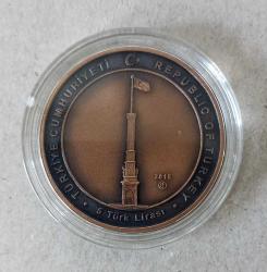 2015 YILI SARIKAMIŞ HAREKATI'NIN 100.YILI DARPHANE HATIRA BRONZ PARASI/SERTİFİKALI