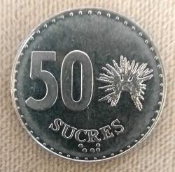 Ekvador 50 sucre, 1991