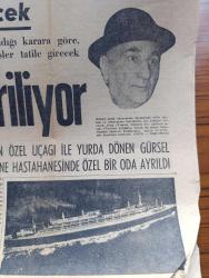 Halka ve Olaylara Tercüman Gazetesi - Turkish Newspaper - 26 Mart 1966 - Yeni Cumhurbaşkanı salı günü seçilecek - Cemal Gürsel  bugün getiriliyor - Johnson'un özel uçağı ile yurda dönen Cemal Gürsel için Gülhane Hastanesi'nde özel bir oda ayrıldı - boğaza en büyük yüzer şehir SS. France dün demir attı Fotoğrafı - Konya'da bir İslam sitesi kuruluyor - Dün Kabe'de tarihin en muhteşem cuma namazı kılındı Fotoğrafı - bazı Senatör ve  milletvekilinin  taksi ve minibüs işletmesi tenkit edildi - 3 papatyalı kadın  yazan Filiz Hataylı Yazı Dizisi - Abdülmecid Han'ın düşünce seviyesine hala erişemedik yazan S.A. Rıza Alp - iktisat dünyası - Mustafa Şenol yollara komünist olalım diye yazmış - İzmirli futbolcuların sığınağı Galatasaray - Metin Oktay Fotoğrafı - Beşiktaş için sigorta Galatasaray için ümit maçı yarın Mithatpaşa stadında - Galatasaray basketbol şubesi kaptanı Osman İncili şampiyonluğu Fenerbahçe'ye vermeyeceğiz dedi fotoğraf - Fenerbahçe kulüp başkanı Faruk Ilgaz ziyafet verdi