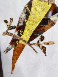 Kelebeklerden Papağan El Emeği Tablo