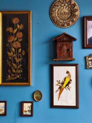 Kelebeklerden Papağan El Emeği Tablo