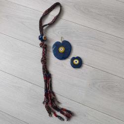 El Yapımı 3 Adet Eskilerden Nazar Boncuğu.