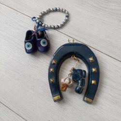 El Yapımı 2 Adet Eski  Nazar Boncuğu.